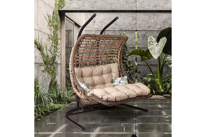 Eldorado Hangstoel voor 2 Personen, Beige
