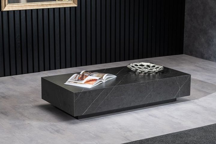 Colorado Marble Coffee Table, Anthracite