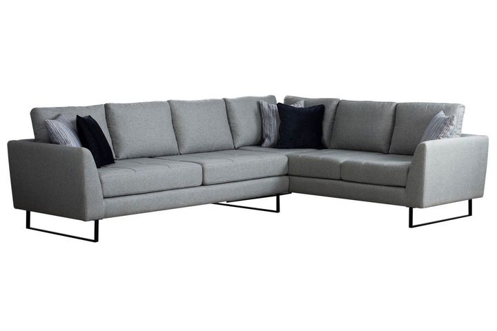 Tempo Hoekbank Links, Grijs