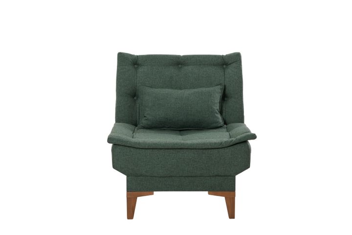Kelly Fauteuil In Linnen Stof, Groen