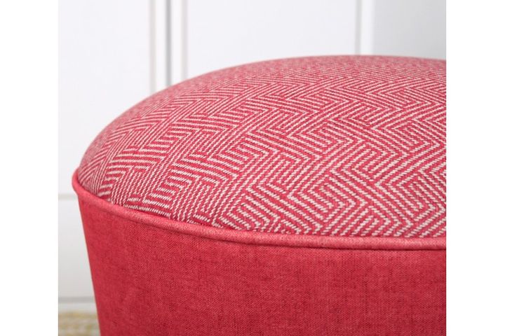 Sandy Poef met Houten Poten, Rood