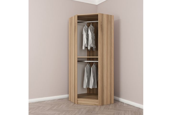 Medway Tideway Hoekkledingkast, Walnoot en Zwart