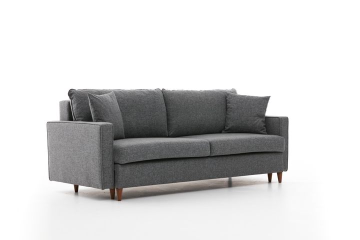 Eva-Serie 3-Zitsbank Met Bed Functie, Grijs