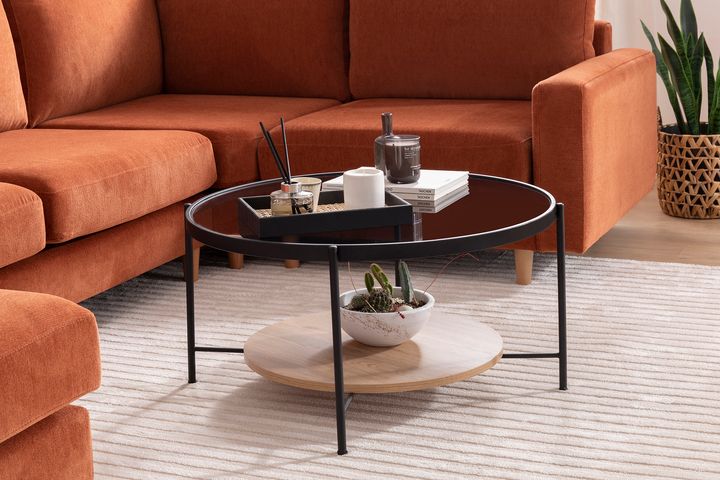 Oslo Ronde Salontafel, Zwart | Vivense Nederland
