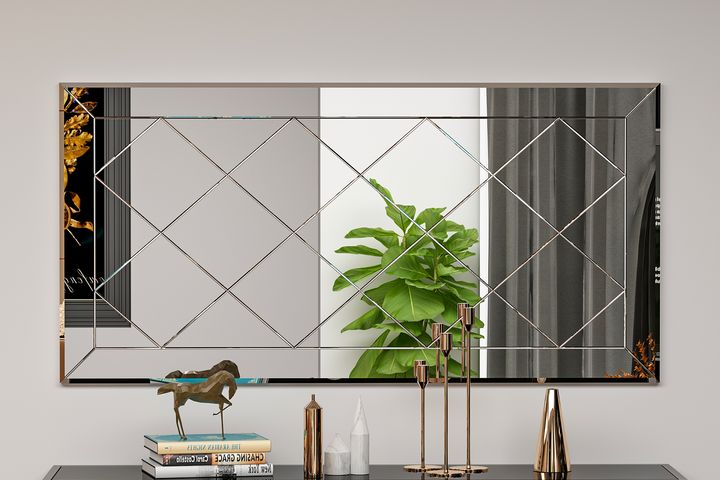 Mone Saga Decoratieve Baklava Patroon Halspiegel