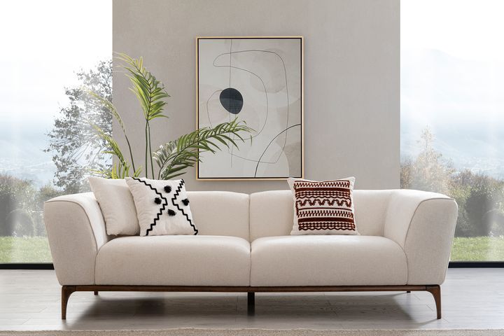 Lotus Plus 4-Zitsbank, Wit