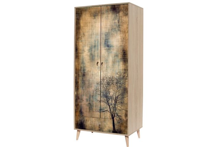 City Art Kledingkast met 2 Deuren