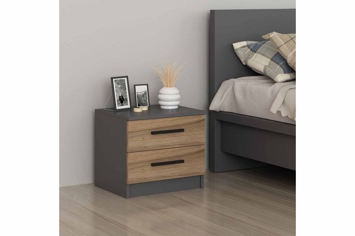 Tideway Nachtkastje, Antraciet en Walnoot