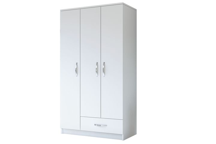 Life Kledingkast met 3 Deuren, Wit