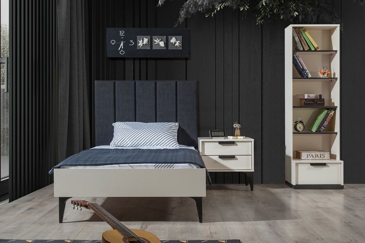 Colosseum Bedframe, 100x200 cm, Wit