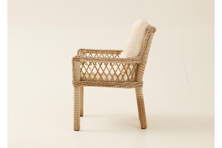 Pirus Rattan Tuinset, 6 Zits, Beige