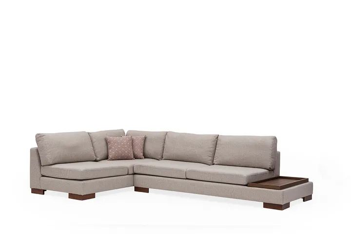 Tulip Hoekbank Rechts, Creme (Zonder pouf)