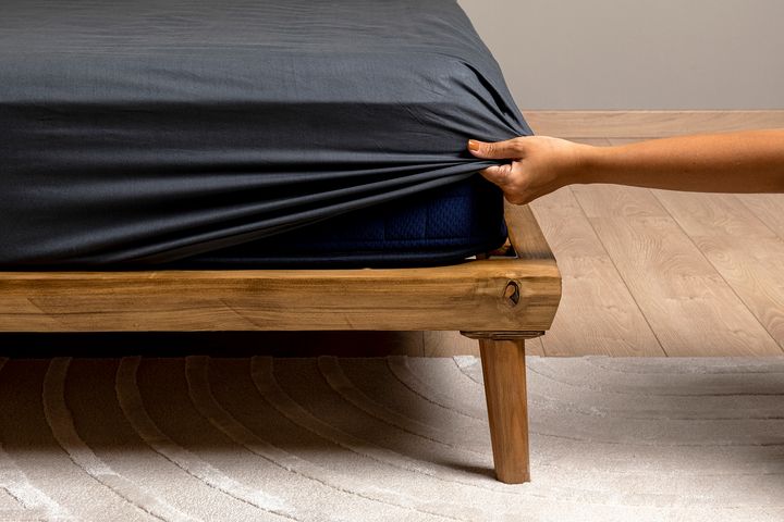 Luna Ranforce Fitted Sheet, Double Size, Anthracite