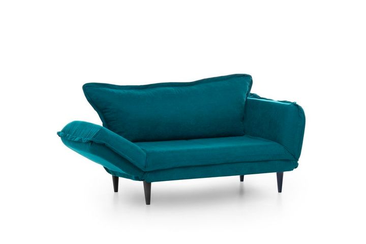 Futon Vino 2-Zitsbank, Groenblauw