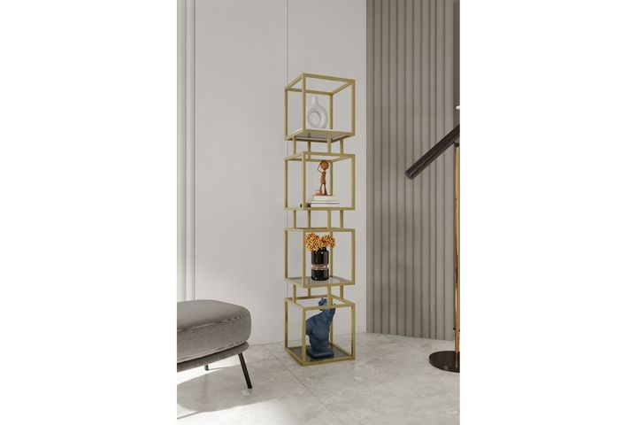 Marsah Rio Bookcase, Gold