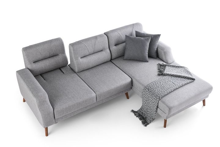 Anka Hoekbank Rechts, 250x170 cm, Lichtgrijs