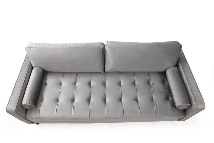 Rome Three Seater Sofa, Steel Grey