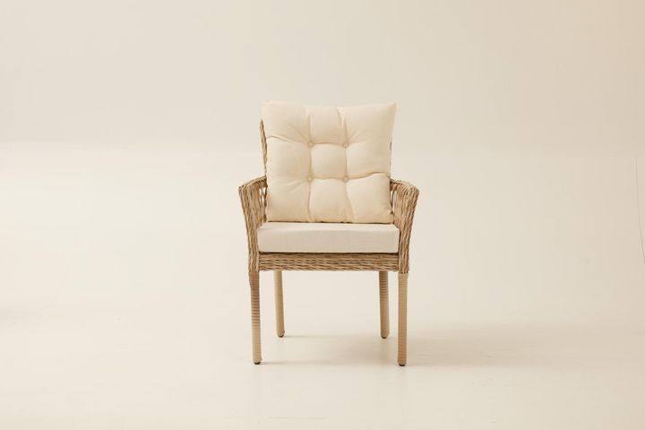 Pirus Rattan 2+1+1 Tuinloungeset, Beige