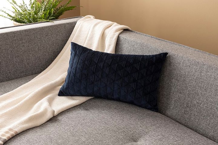 Trek Kussenhoes 30X50 Cm Marineblauw