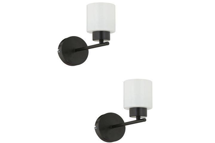 Apliqa Lima Wandlampenset, 2 Stuks, Zwart