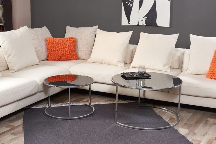Word Coffee Table, Chrome