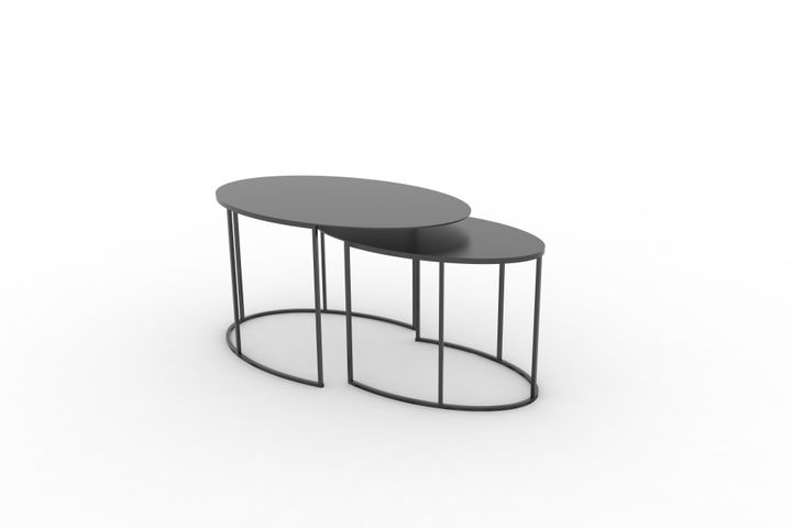 Kovový konferenční stolek Elipse