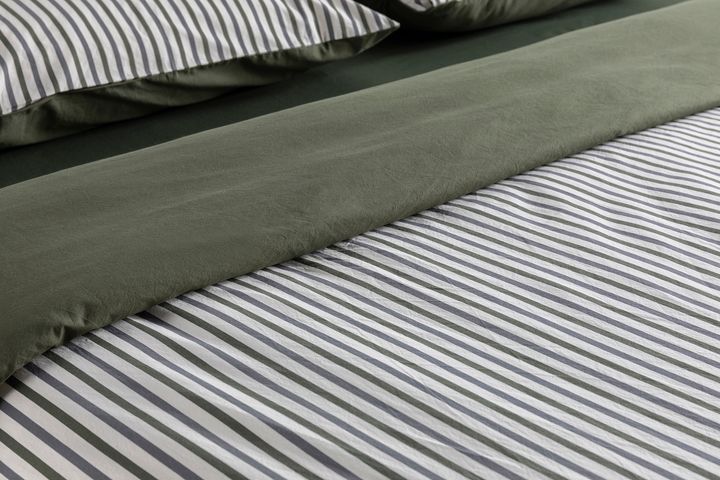 Luna Cosy Dubbelzijdige Beddengoedset, 3 Stuks, 200x220 cm, Kaki