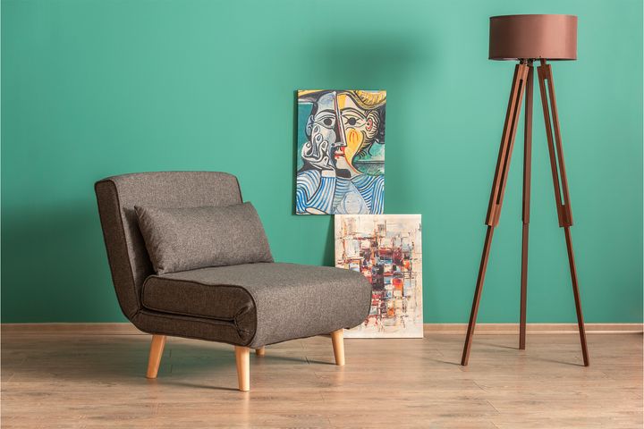 Pafu Folde Opklapbare Fauteuil, Donkergrijs