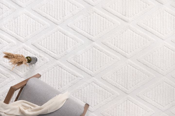 Mariesse Machinetapijt, 160x230 cm, Wit