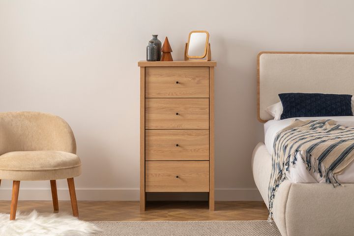 Luna Pandia Hoge Ladekast, Eik