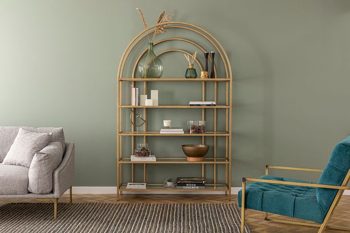 Lola Curve Boekenrek met 5 Rekken