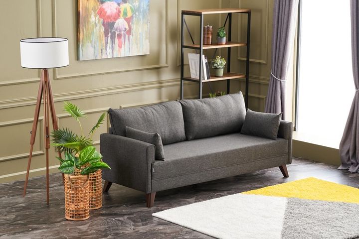 Bella Soft 3-Zitsbank, Antraciet