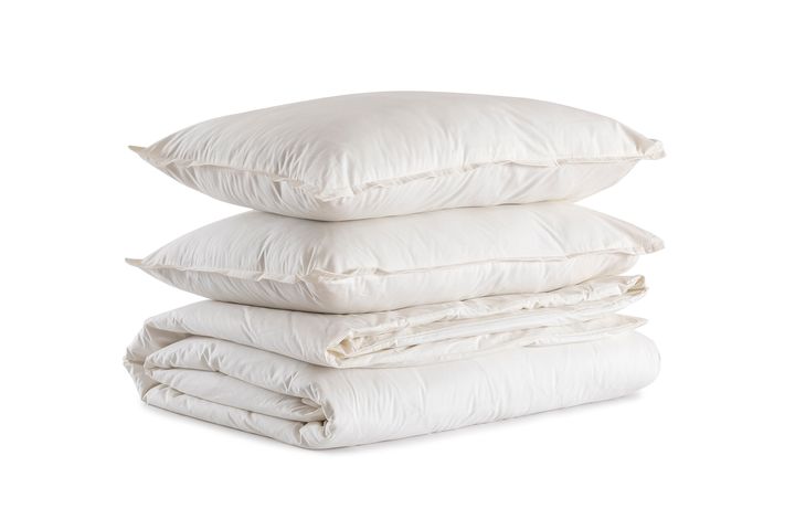 Luna Simply Colors Dekbedovertrekset van Gewassen Katoen, Ecru, Tweepersoons