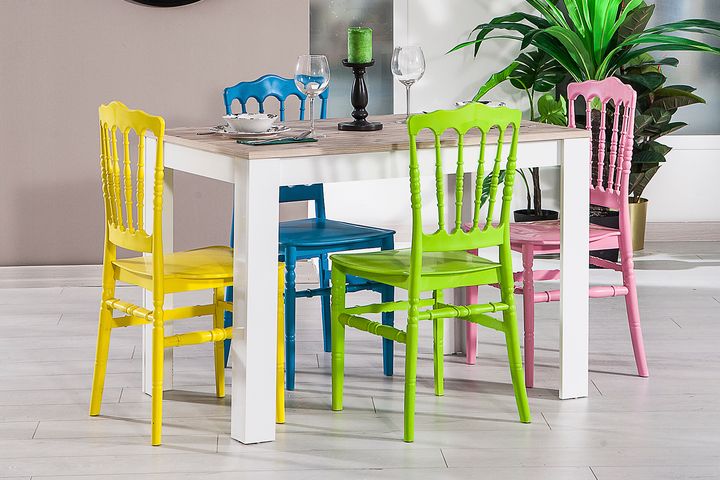 Morava 4 Piece Dining Chair Set, Green