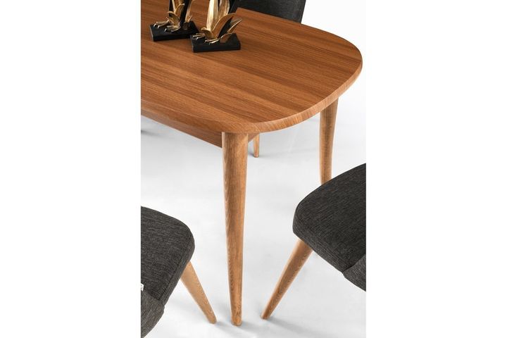 Sortie Ovale Tafel en Donau Stoelenset, 130x75 cm