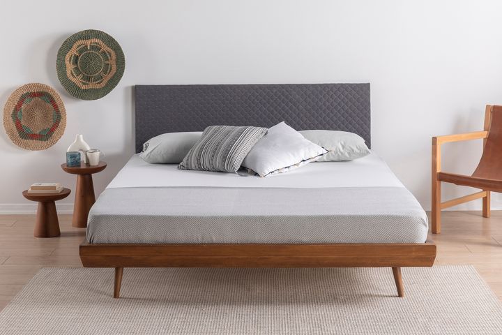 Luna Masis Houten Bedframe, 150x200 cm, Walnoot
