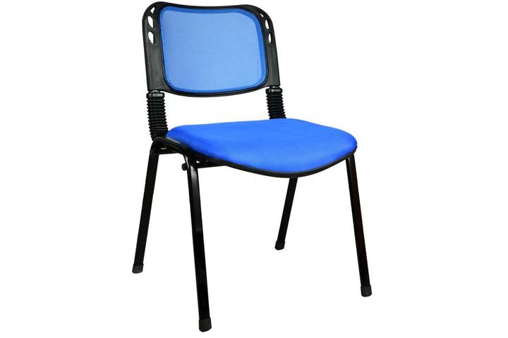 Burocci Stuhl aus Mesh-Gewebe, Blau