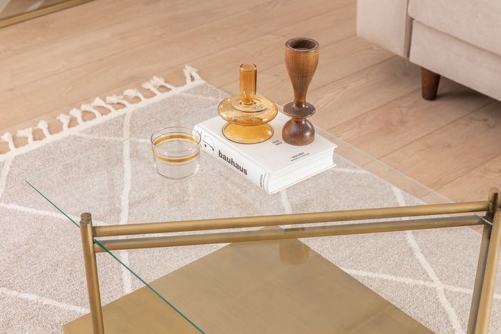 Olivya Salontafel, Messing Verouderd