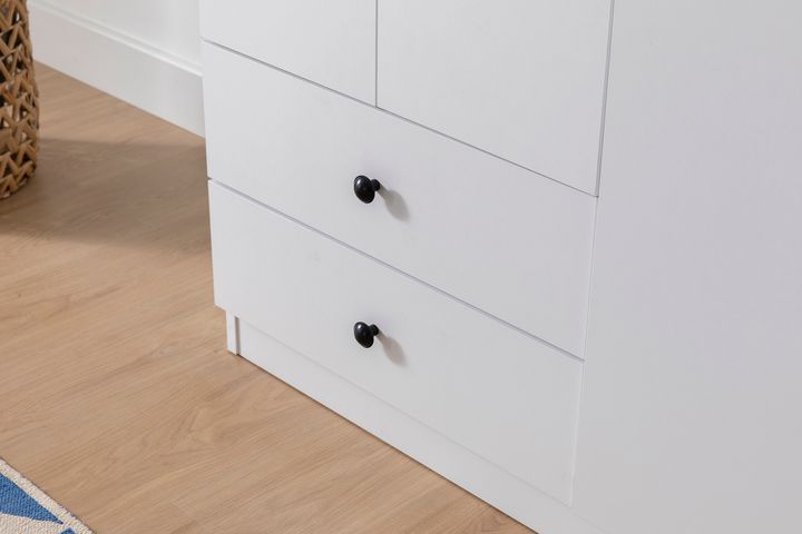 Metalia Novado Kledingkast met 4 Deuren en 2 Lades