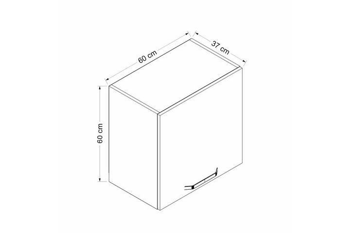 Medway Bovenkast, 60x60 cm, Wit