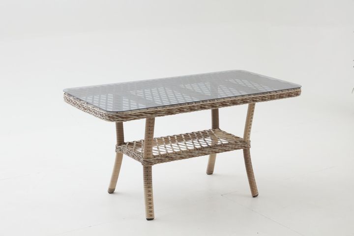 Pirus Rattan 3+1+1 Tuinloungeset, Beige