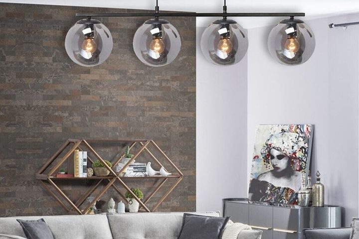 Gage Glazen Hanglampen Serie, Gerookt Grijs