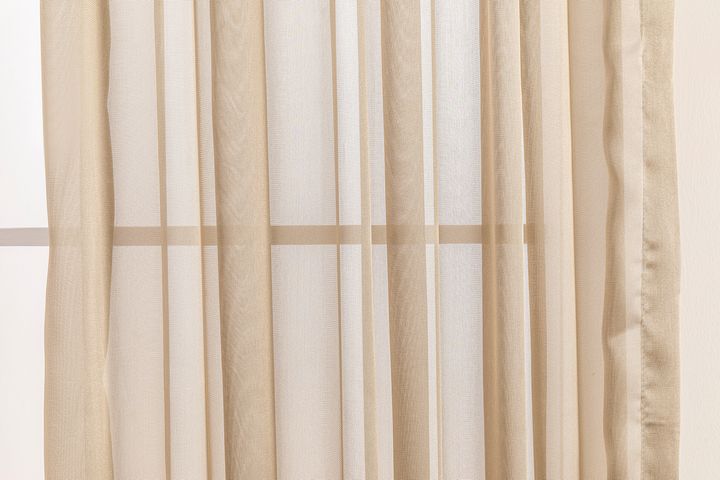 Mist Sheer Curtain Pair, 300 x 250 cm, Brown