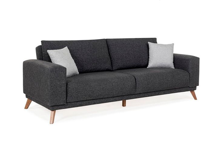 Lego 3-Zitsbank met Bed, Antraciet (Kleurkeuze Stof In Showroom)