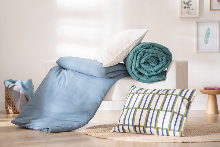 Luna Simply Colors Dekbedovertrekset van Gewassen Katoen, Ecru, Tweepersoons