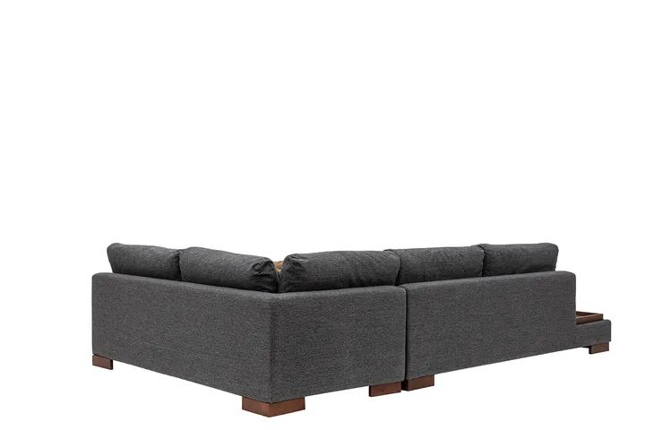 Tulip Hoekbank Rechts, Antraciet (Zonder pouf)