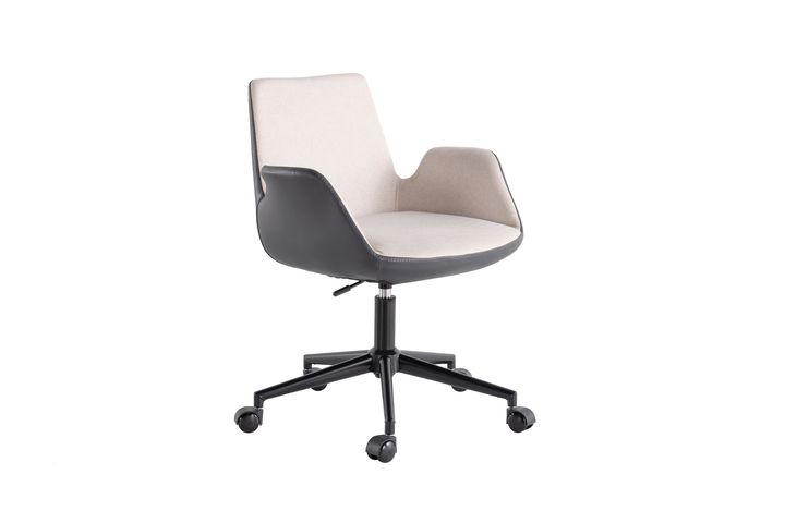 Dora Bureaustoel, Crème Antraciet
