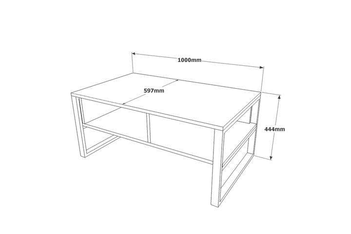 Robi̇n Home Dubbele Set, Tv-Meubel Salontafel