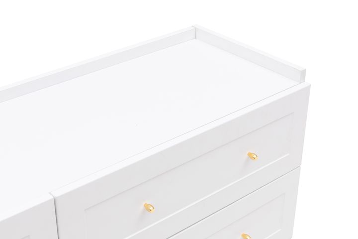 Henry Wide Chest of Drawers, White