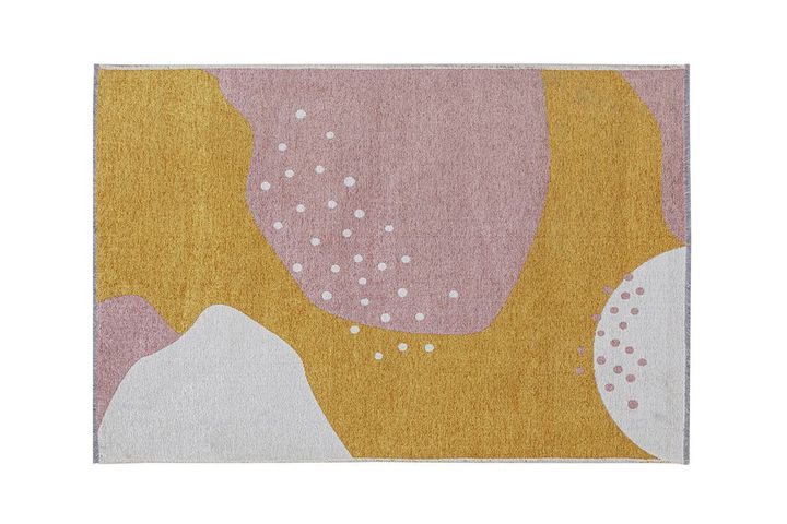 Abstract Reversible Children Rug, 77 x 150 cm, Multicolour